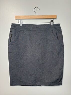 Lolë Express Travel Skirt Heather Charcoal Grey
